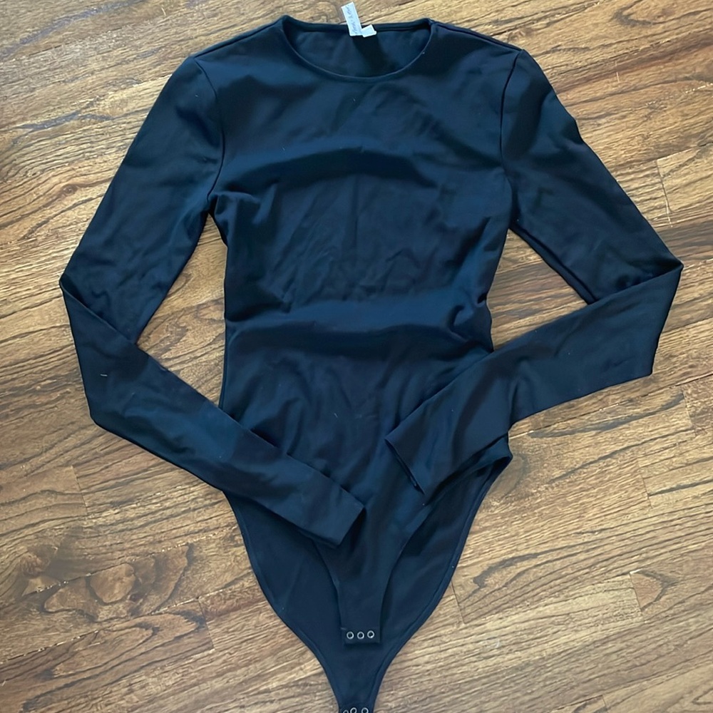And Other Stories Back Cutout Long Sleeve Body Suit